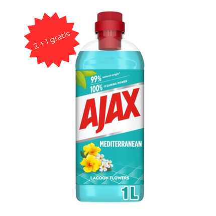 Ajax Allesreiniger – Mediterranean Blue Flowers (1L)