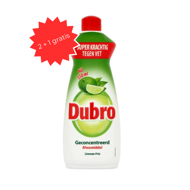 Dubro Afwasmiddel – Limoen fris 550 ml