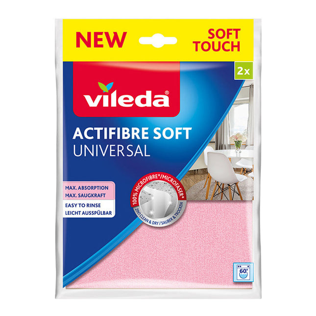 Vileda Actifibre Soft Microvezeldoek – 2 stuks