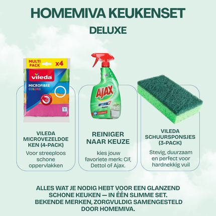Homemiva Keukenset Deluxe – Extra Kracht & Glans